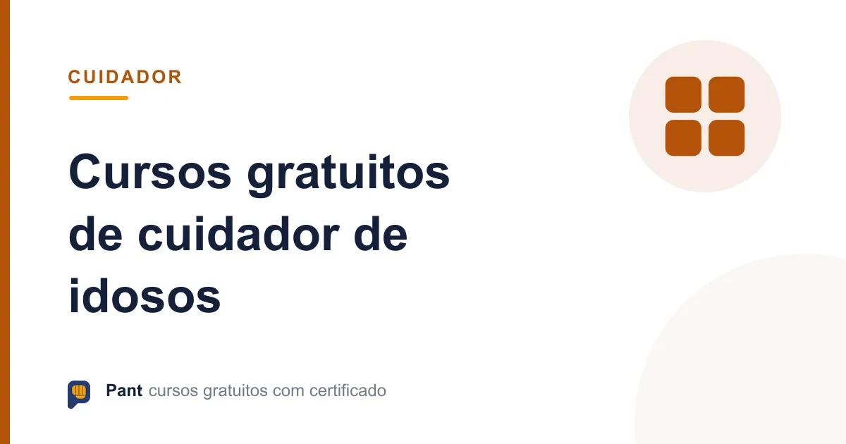 Capa do guia de cursos gratuitos de cuidador de idosos