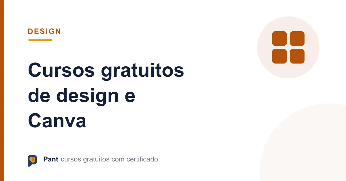 Capa do guia de cursos gratuitos de design e Canva
