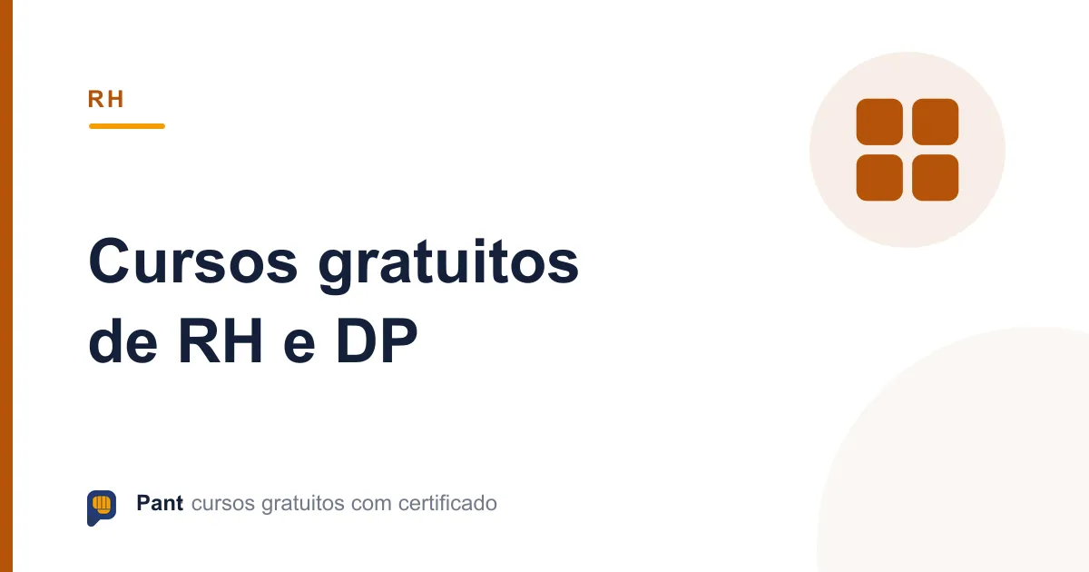 Capa do guia de cursos gratuitos de RH e departamento pessoal