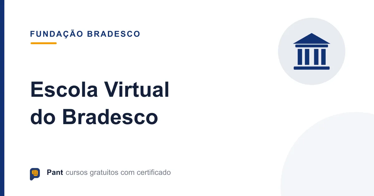Capa do guia da Escola Virtual da Fundação Bradesco