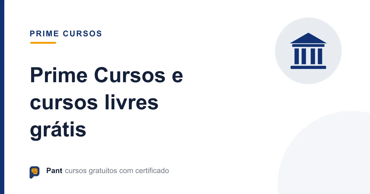 Capa do guia sobre Prime Cursos e plataformas de cursos livres